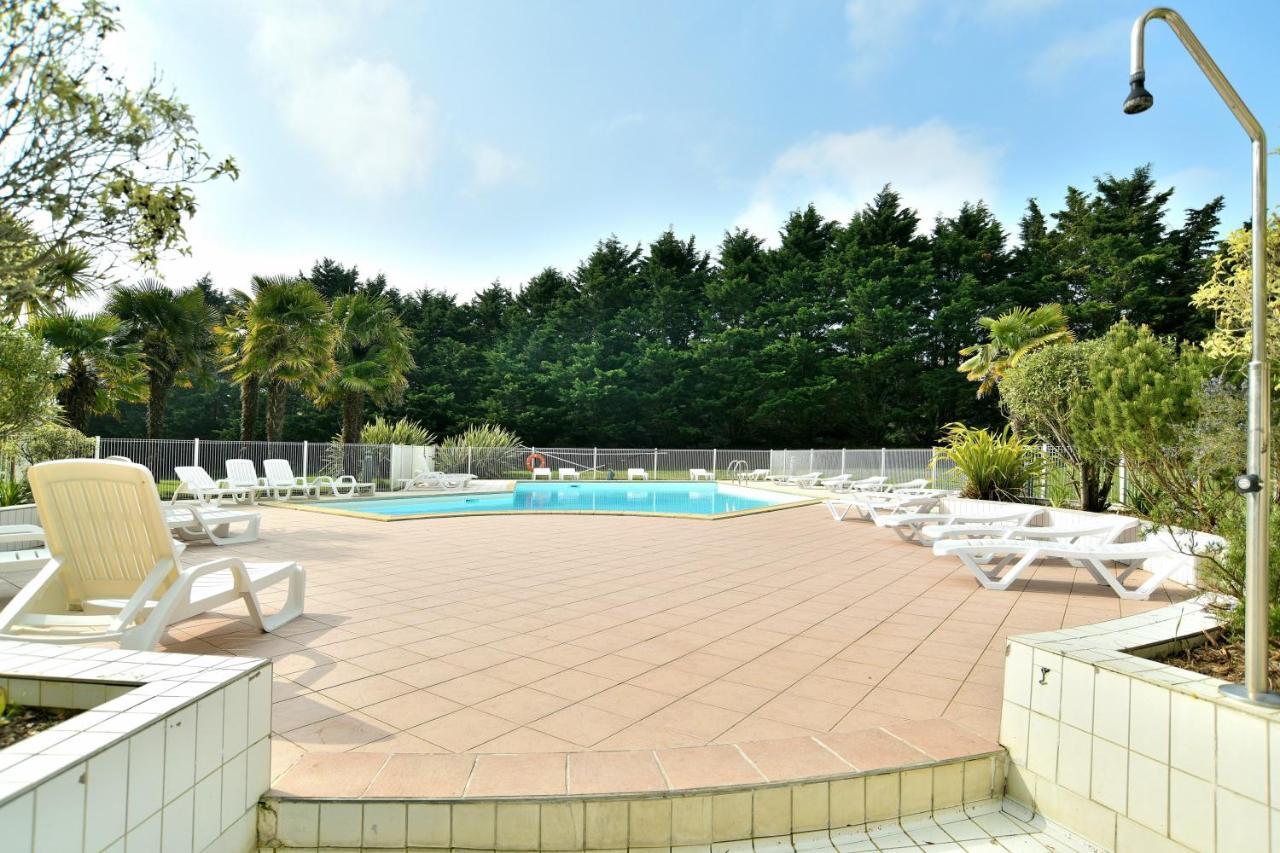 Kermael - Appt Vue Mer Et Piscine Partagee Сен-Бриак-сюр-Мер Екстериор снимка